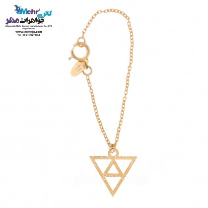 Gold Watch Pendant - Geometric Design-MW0310